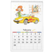 Calendrier de l'année scolaire éco-simple page (Feb 2027)
