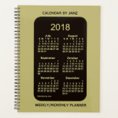 Calendrier de l'année scolaire Neon 2018-2019 par  (Devant)