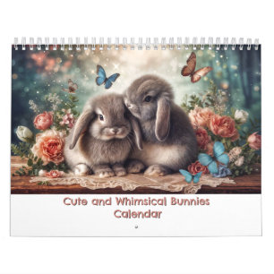 Calendrier de Lapins Mignons et Fantaisistes