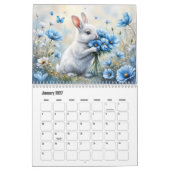 Calendrier de Lapins Mignons et Fantaisistes (Jan 2027)