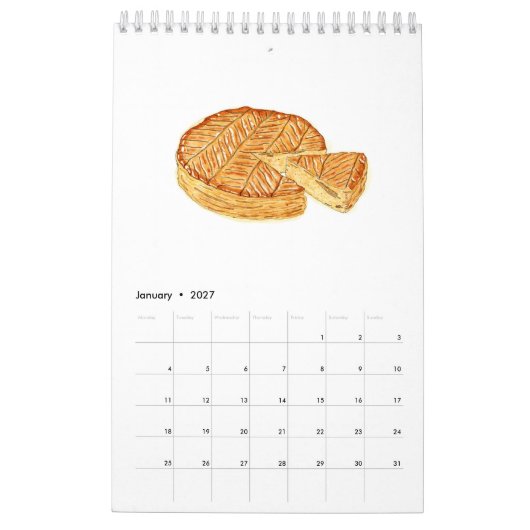 Calendrier de l'aquarelle 2021 (Jan 2027)