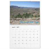 Calendrier de l'Arizona de traînée d'Apache (Mar 2027)