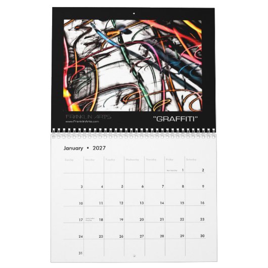 Calendrier de l'art 2011 abstrait (Jan 2027)