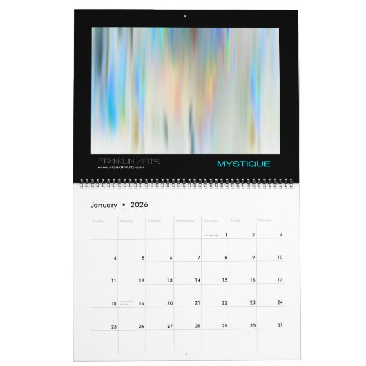 Calendrier de l'art 2015 abstrait (Jan 2026)