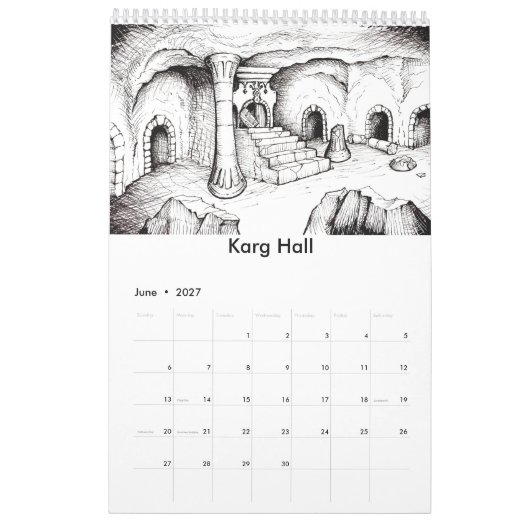 Calendrier de l'art 2017 d'imaginaire des (Jun 2027)