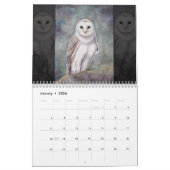 Calendrier de l'art faunique par l'artiste Molly H (Jan 2026)