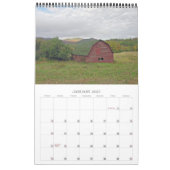 Calendrier de l'automne Adirondack sur 12 mois (Jan 2027)