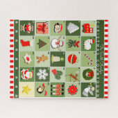 Calendrier de l'avènement de Noël Jigsaw Puzzle (Horizontal)