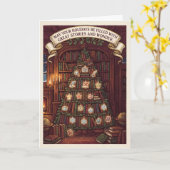 Calendrier de l'Avent Carte de Noël (Fleur jaune)