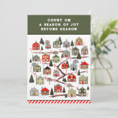 Calendrier de l'Avent de Noël Cartes de fin de ann (Debout devant)