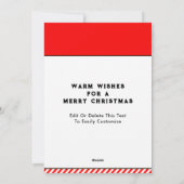 Calendrier de l'Avent de Noël Cartes de fin de ann (Dos)