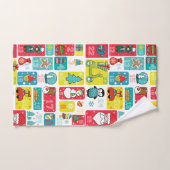 Calendrier de l'Avent mignon Noël (Serviette à main)