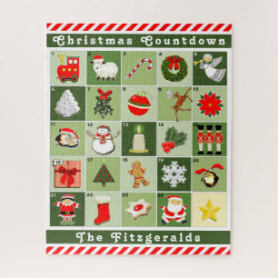 Calendrier de l'Avent personnalisé Puzzle