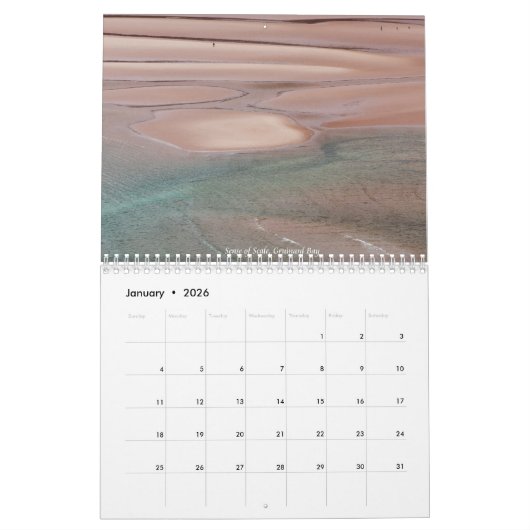 Calendrier de l'Ecosse (Jan 2026)