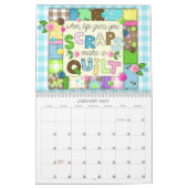 Calendrier de l'Écriture de Prairie Patchwork 2026 (Jan 2027)