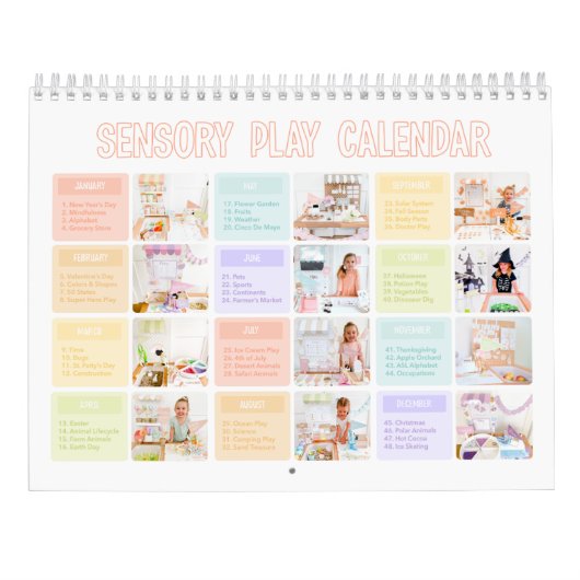 Calendrier de lecture sensorielle (Dos)