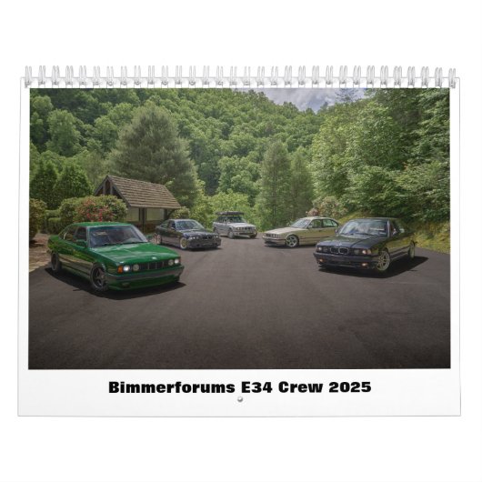 Calendrier de l'équipage Bimmerforums E34 2025 (Protection)