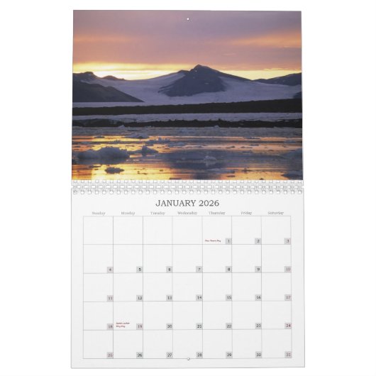Calendrier de lever de soleil (Jan 2026)