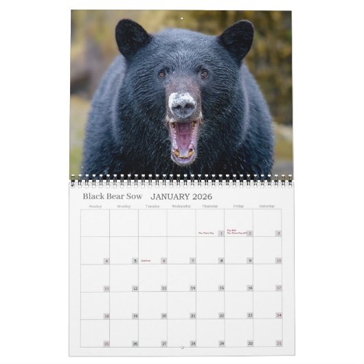 Calendrier de l'île de Vancouver 2026 (Jan 2026)