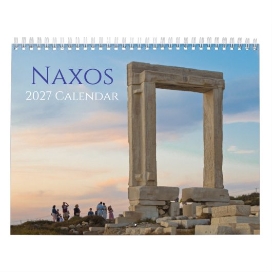 Calendrier de l'île grecque de Naxos 2027 (Protection)