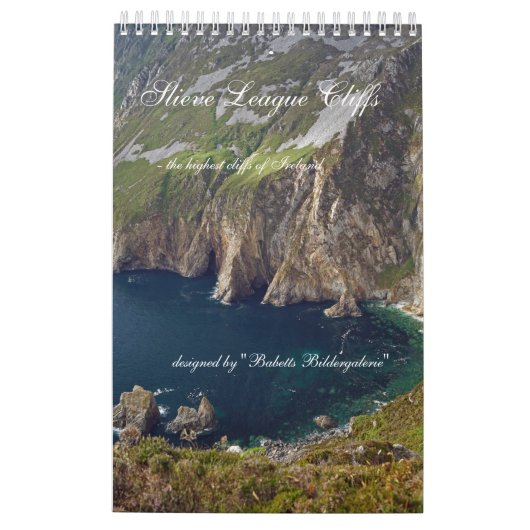 Calendrier de l'Ireland de Slieve League (Dos)