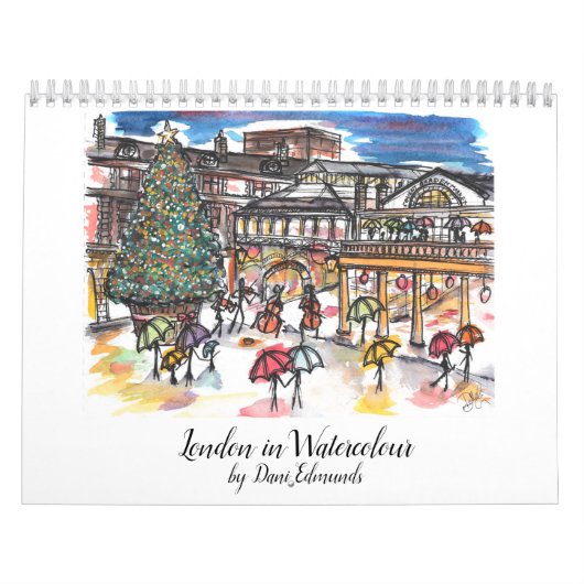 Calendrier de Londres dans Watercolor 2021 (Protection)