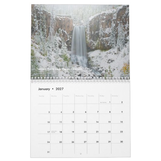 Calendrier de l'Orégon 2013 (Jan 2027)