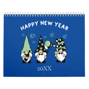 Calendrier de lutins mignon et adorable tendance