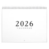 Calendrier de Luxe Simple Design (Protection)