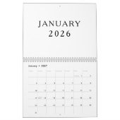 Calendrier de Luxe Simple Design (Jan 2027)