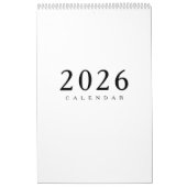 Calendrier de Luxe Simple Design (Protection)