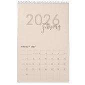 Calendrier de Luxe Simple Design (Feb 2027)
