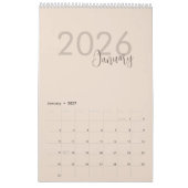 Calendrier de Luxe Simple Design (Jan 2027)
