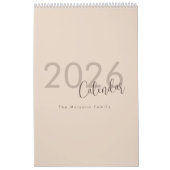 Calendrier de Luxe Simple Design (Protection)