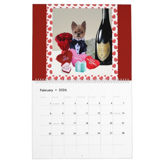 Calendrier de M. Monks 2018 (Feb 2026)