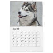 Calendrier de malamute en Alaska (Mar 2026)