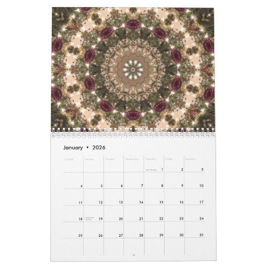 Calendrier de mandala (Jan 2026)