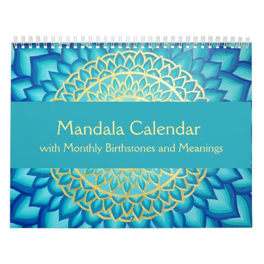 Calendrier de Mandala avec des pierres d'origine m (Protection)