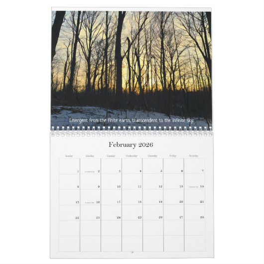 Calendrier de marche des inspirations 2019 en bois (Feb 2026)