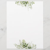 Calendrier de mariage avec feuilles de verdure (Dos)
