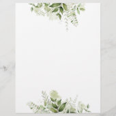 Calendrier de mariage avec feuilles de verdure Scr (Dos)