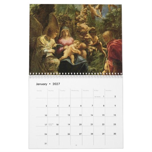 Calendrier de Mary et de Jésus 2012 (Jan 2027)