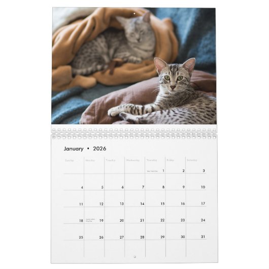 Calendrier de Mau de 2015 Egyptiens : Chats du (Jan 2026)