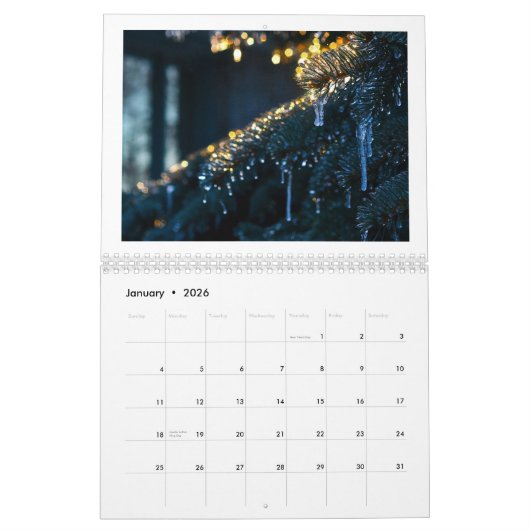 Calendrier de médias mélangés de FedericoArts 2015 (Jan 2026)