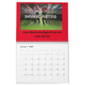 Calendrier de messagerie dynamique (Jan 2027)