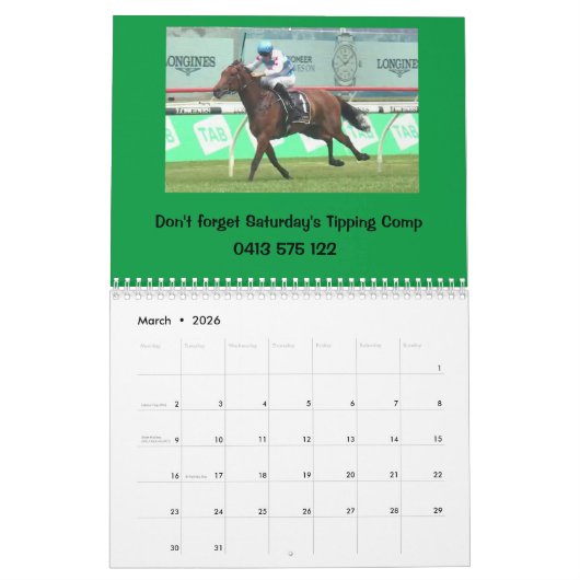 Calendrier de messagerie dynamique (Mar 2026)