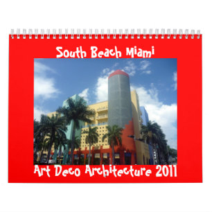 calendrier de Miami 2011 d'art déco