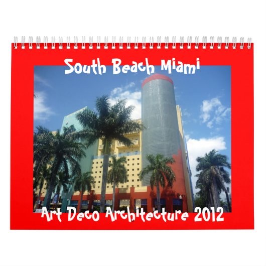 calendrier de Miami 2012 d'art déco (Protection)