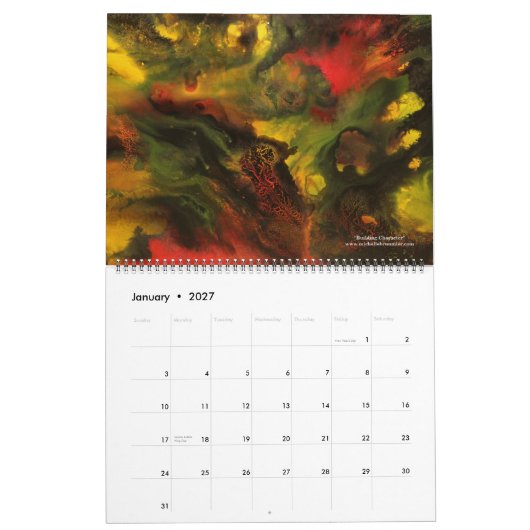Calendrier de Michelle Brunmier 2012 (grand) (Jan 2027)