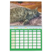 Calendrier de minimalisme TOUTE ANNÉE/TAILLE/COULE (Mar 2027)